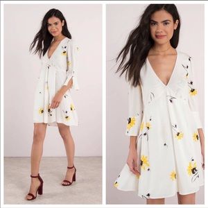 NWOT Free People white floral dress